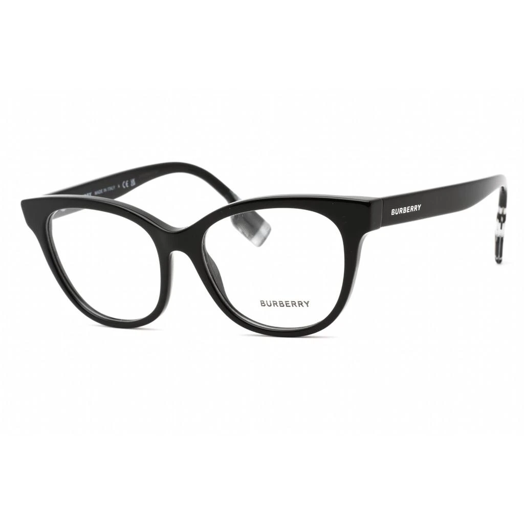 商品Burberry|Burberry Women's Eyeglasses - Full Rim Cat Eye Black Plastic Frame | 0BE2375 3001,价格¥764,第1张图片