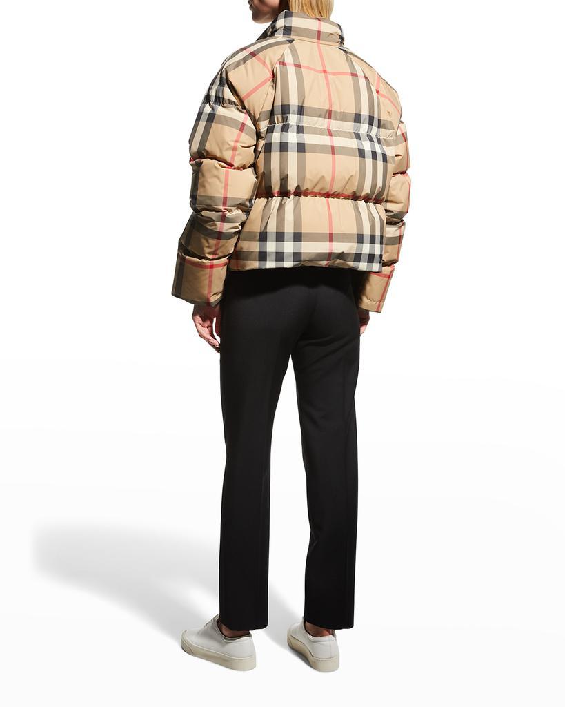 商品Burberry|Check Cropped Puffer Jacket,价格¥12133,第6张图片详细描述