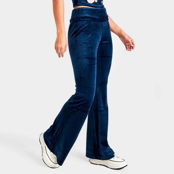 商品Juicy Couture|Women's Juicy Couture Monogram Velour Flare Leggings,价格¥449,第3张图片详细描述