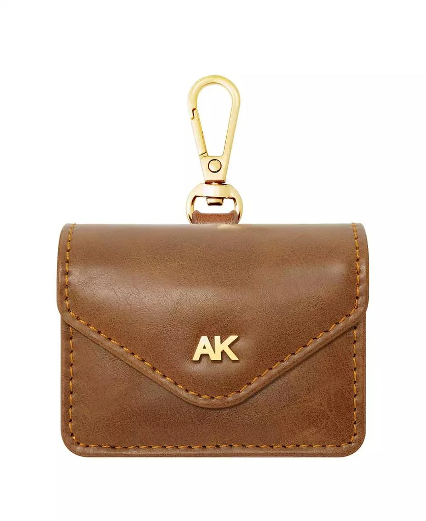 商品Anne Klein|Women's Honey Brown Faux Leather Case with Spring Clip designed for AirPods Pro®,价格¥225,第1张图片