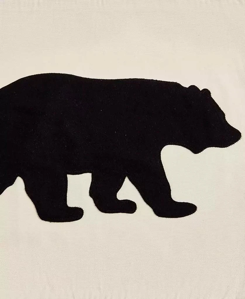 商品Eddie Bauer|Bear Applique Grey Felt Decorative Pillow, 16" x 20",价格¥263,第4张图片详细描述