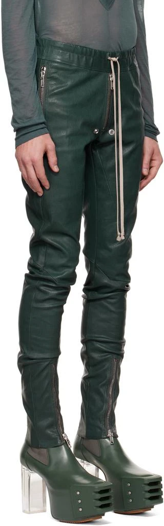 商品Rick Owens|Green Gary Leather Pants,价格¥10303,第2张图片详细描述