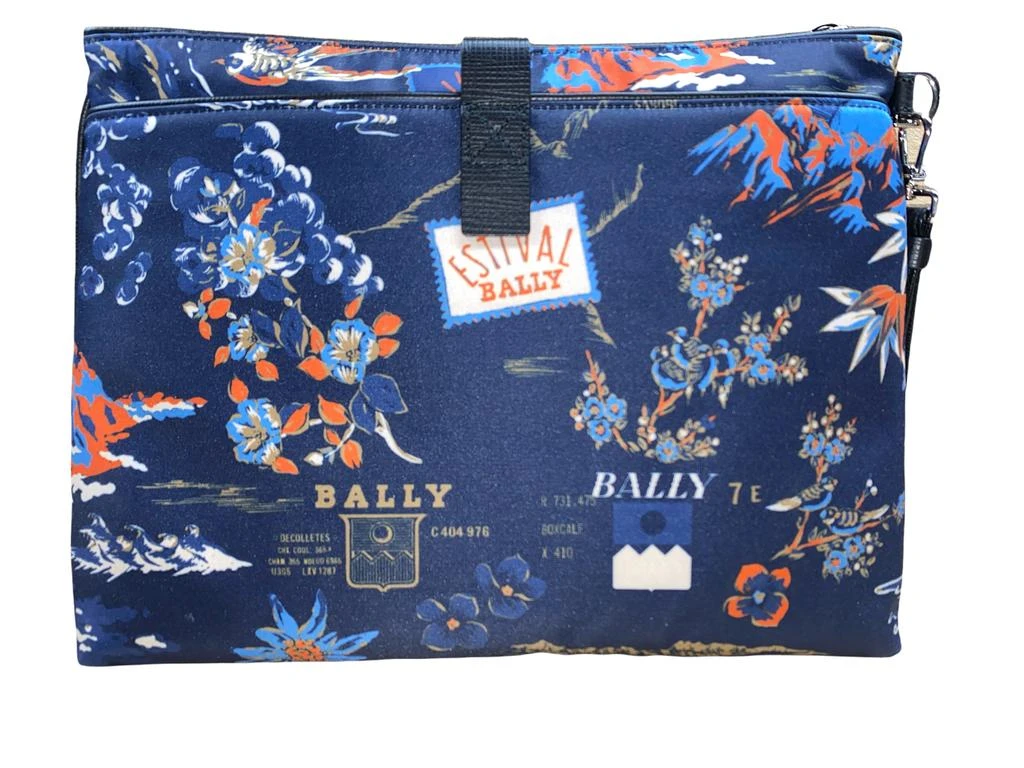 商品Bally|NEW Bally Fholler Men's 6231788 Blue Nylon Clutch Bag MSRP,价格¥1606,第2张图片详细描述