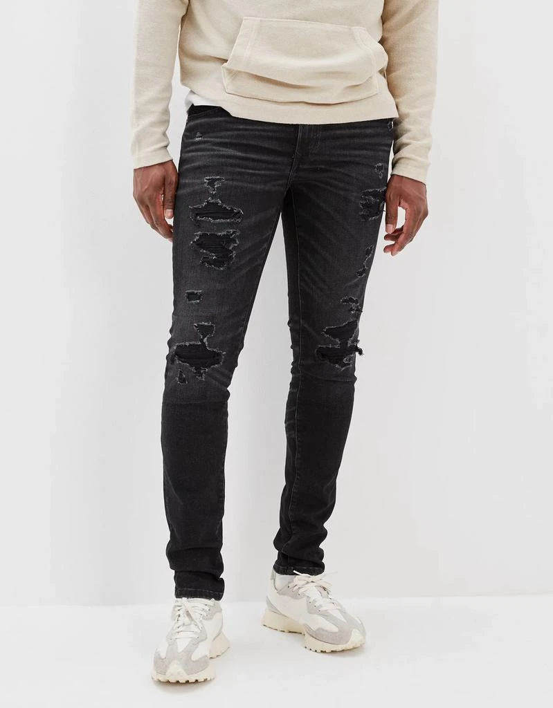 商品AE|AE AirFlex+ Patched Skinny Jean,价格¥153,第1张图片