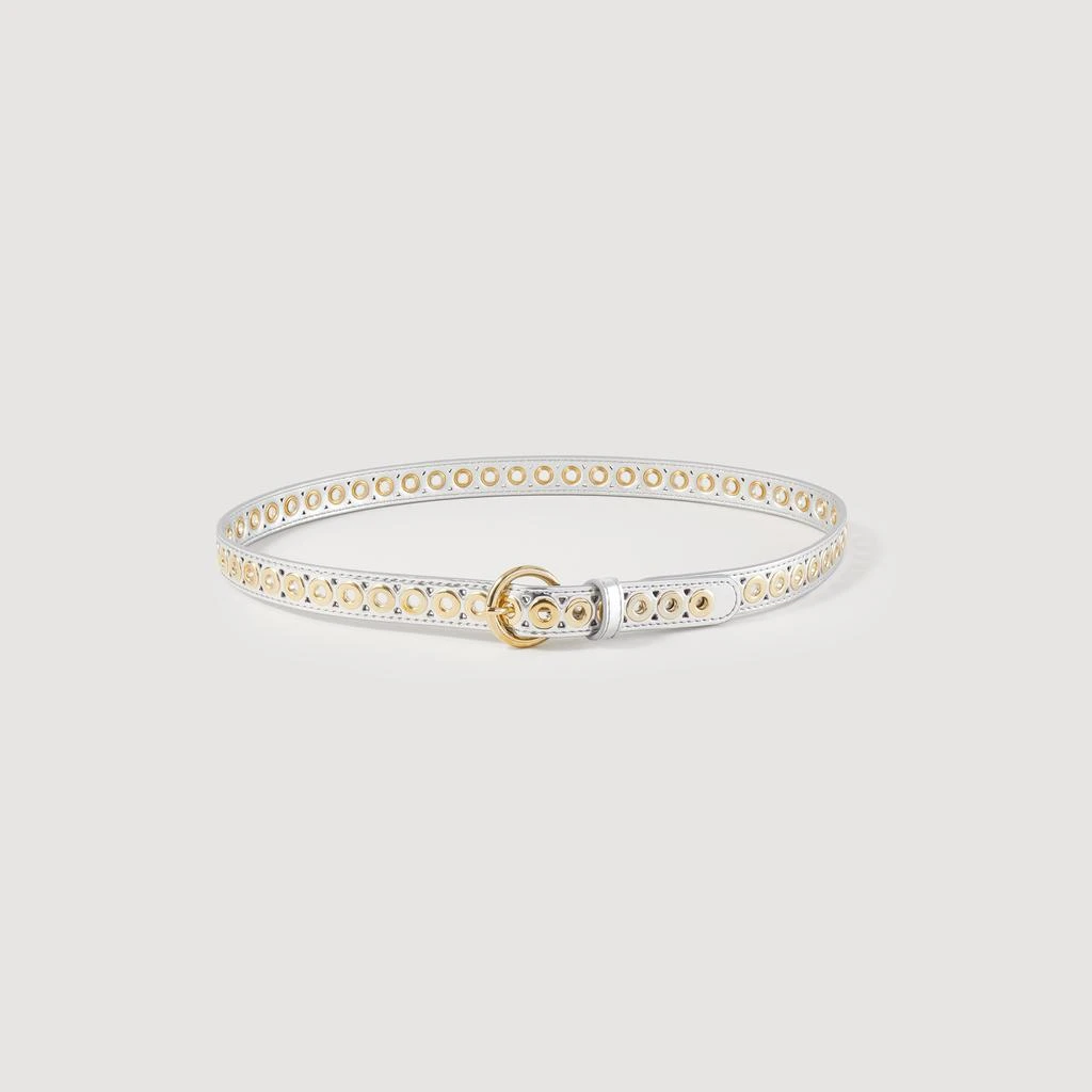 商品Sandro|Belt with round buckle and eyelets,价格¥285,第1张图片
