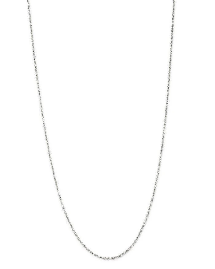 商品Bloomingdale's Fine Collection|Solid Rope Link Chain Necklace in 14K White Gold - Exclusive,价格¥4261,第1张图片