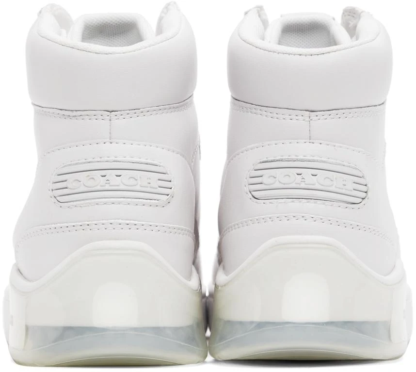 商品Coach|White Citysole High Sneakers,价格¥527,第2张图片详细描述