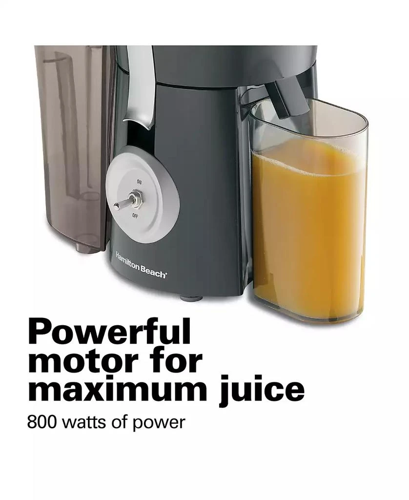 商品Hamilton Beach|Big Mouth Pro 800 Watt Juice Extractor - 67650,价格¥641,第3张图片详细描述