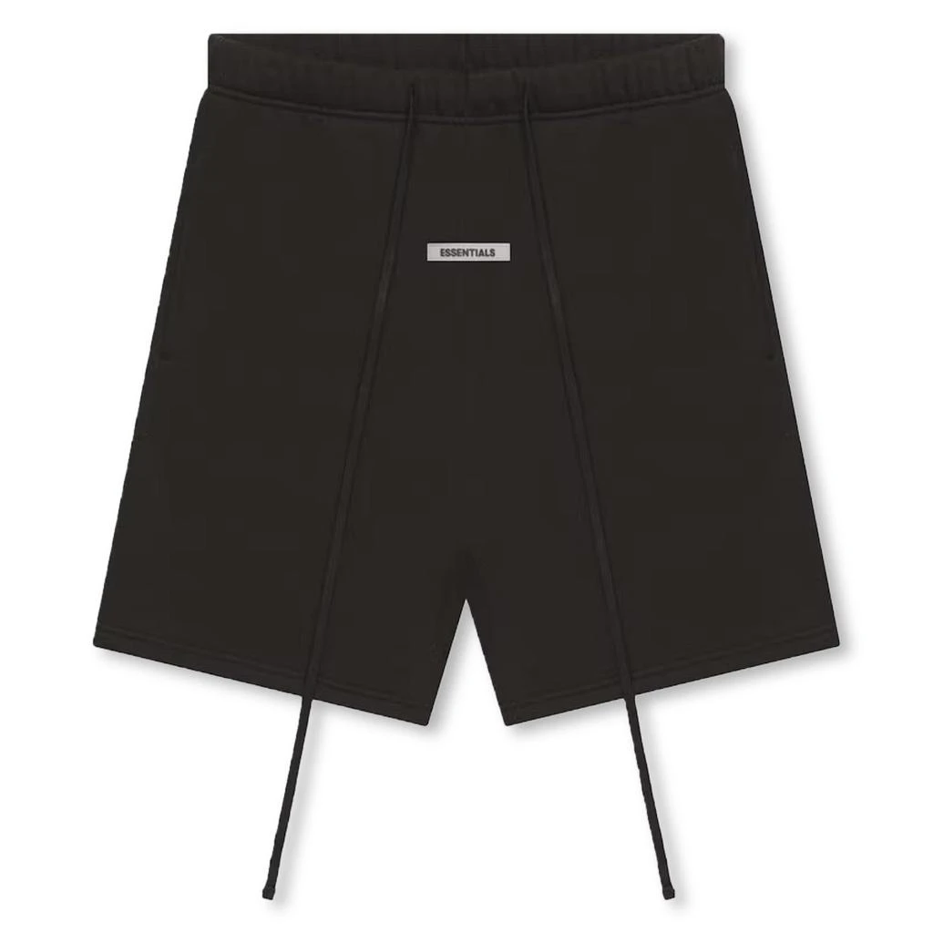 商品Essentials|Fear Of God Essentials Weathered Black Shorts,价格¥856,第1张图片