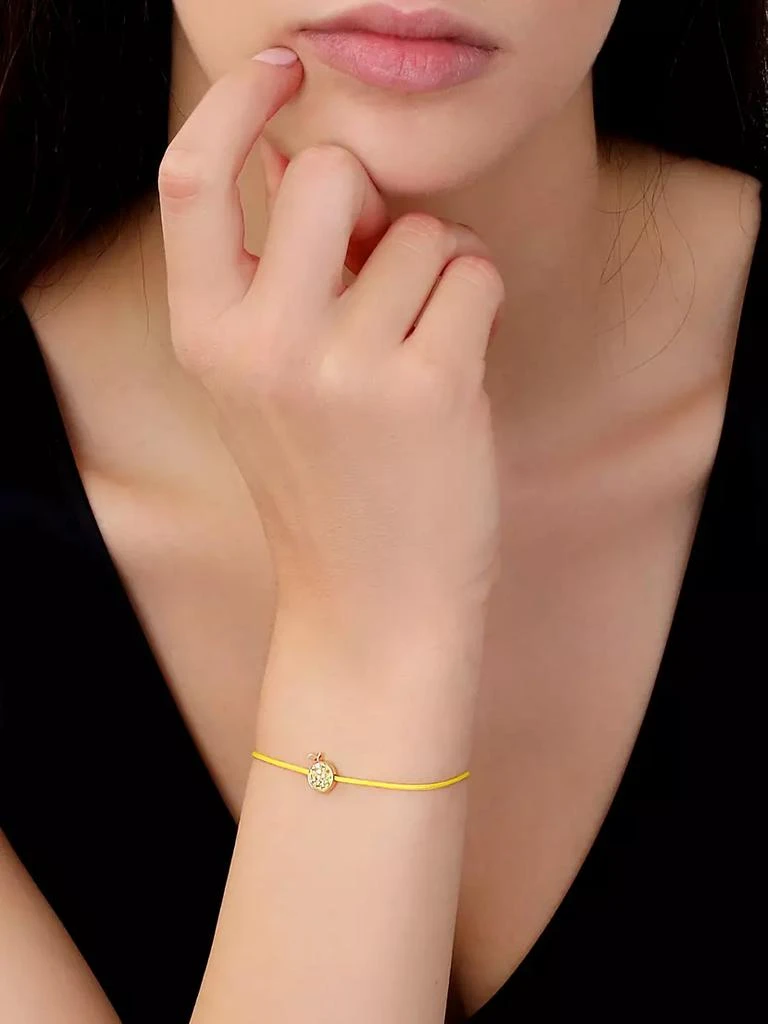 商品Rosmundo|Frutti 18K Yellow Gold, Yellow Sapphire &amp; 0.01 TCW Diamond Lemon Slider Bracelet,价格¥3747,第2张图片详细描述