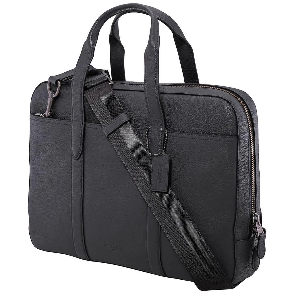 商品Coach|Metropolitan Soft Briefcase In Pebbled Leather - Black,价格¥1943,第1张图片