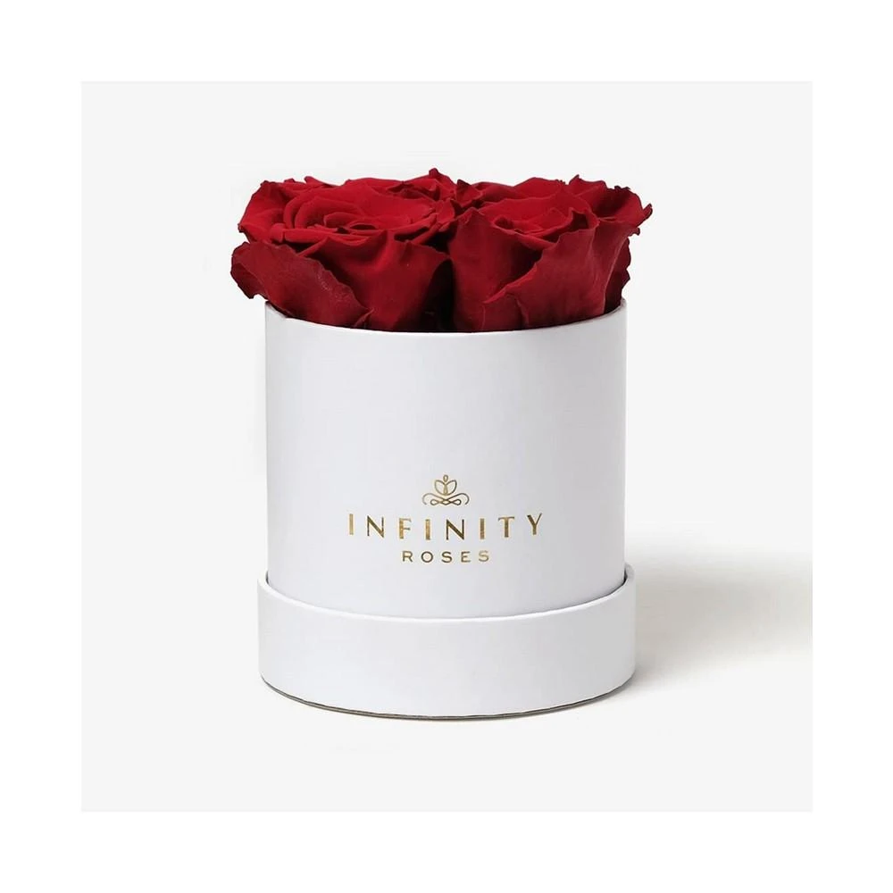 商品Infinity Roses|Round Box of 4 Red Real Roses Preserved To Last Over A Year,价格¥635,第1张图片