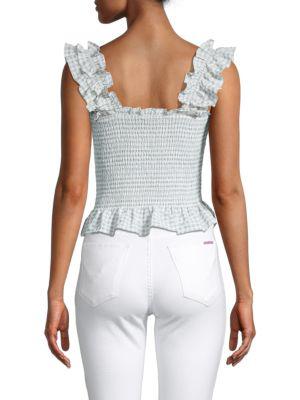Smocked Gingham Top商品第2张图片规格展示
