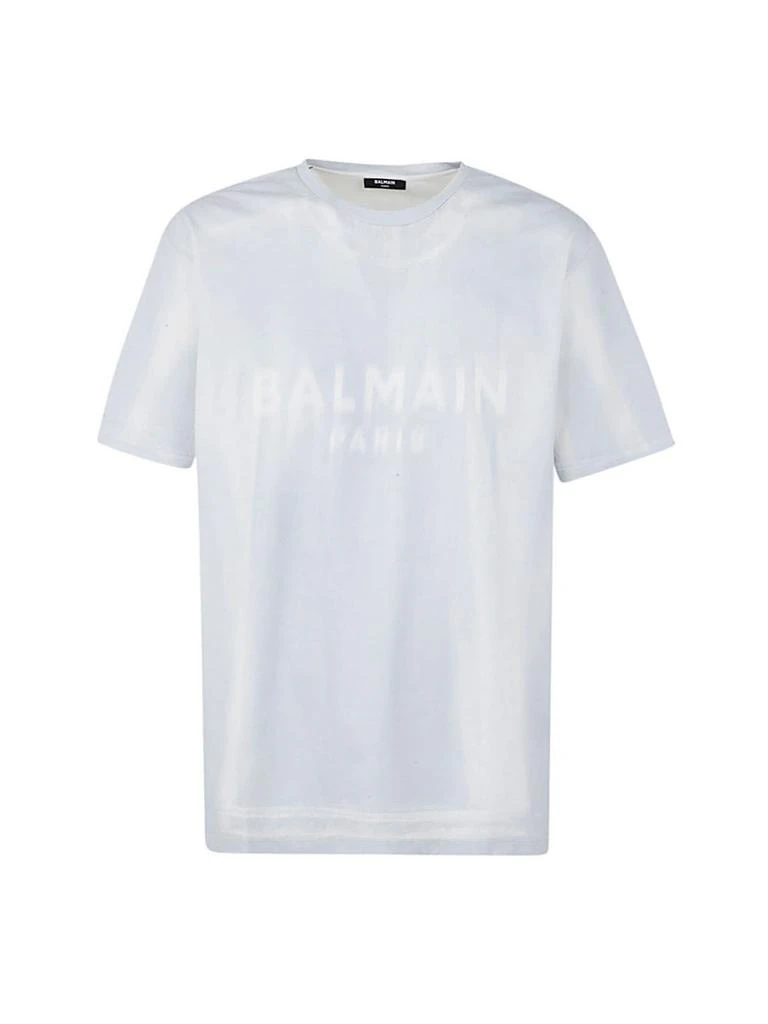 商品Balmain|Balmain Men's Blue Other Materials T-Shirt,价格¥5030,第1张图片
