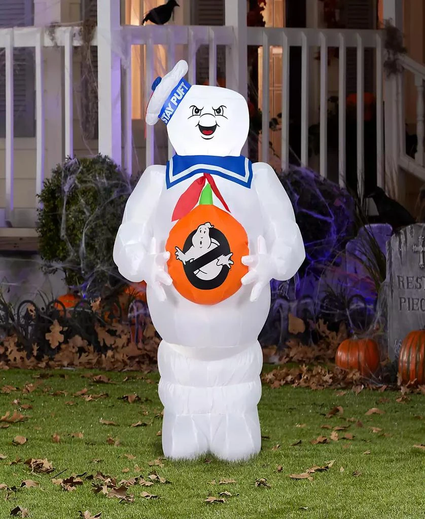 商品National Tree Company|42" Inflatable Halloween Stay-Puft Marshmallow Man,价格¥374,第2张图片详细描述