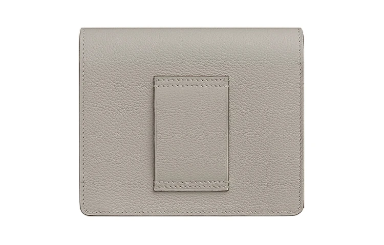 商品[国内直发] Hermes|爱马仕 Roulis Slim 淡金扣 Evercolor小牛皮 猪鼻子包卡包腰包零钱包钱包 女款 8L Beton冰川白,价格¥23664,第3张图片详细描述