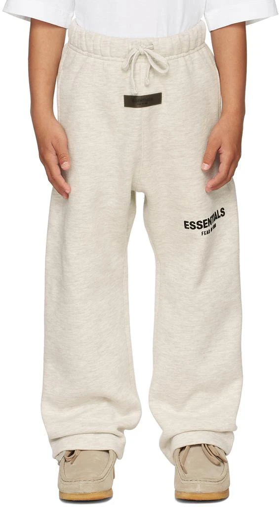 Fear of God ESSENTIALS Kids Off-White Logo Lounge Pants 1