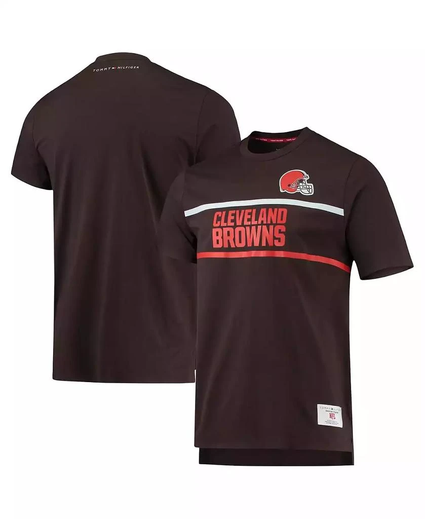 商品Tommy Hilfiger|Men's Brown Cleveland Browns The Travis T-shirt,价格¥337,第1张图片