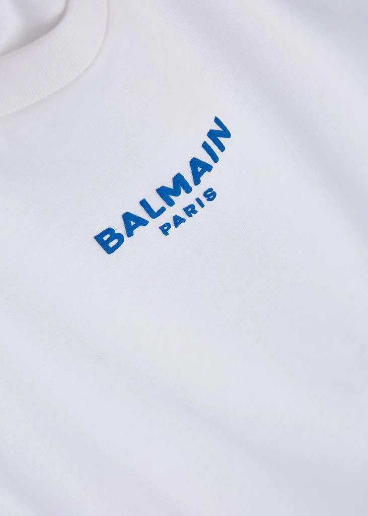 商品Balmain|KIDS White logo cotton T-shirt (12-14 years),价格¥710,第2张图片详细描述