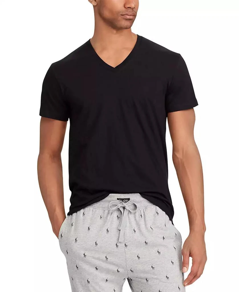 商品Ralph Lauren|Men's Big and Tall 3-Pack V-Neck Undershirts,价格¥298,第1张图片