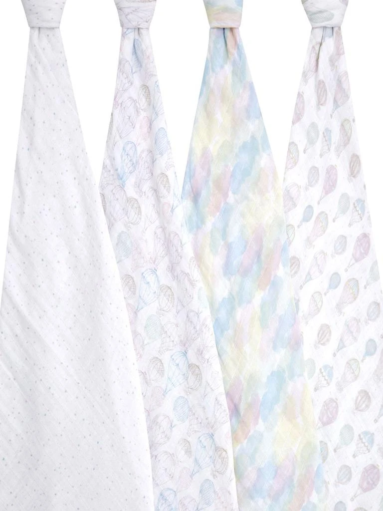 商品aden + anais|Set Of 4 Organic Cotton Muslin Swaddles,价格¥323,第2张图片详细描述