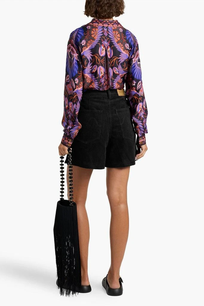 商品Farm Rio|Printed crepe de chine shirt,价格¥635,第3张图片详细描述