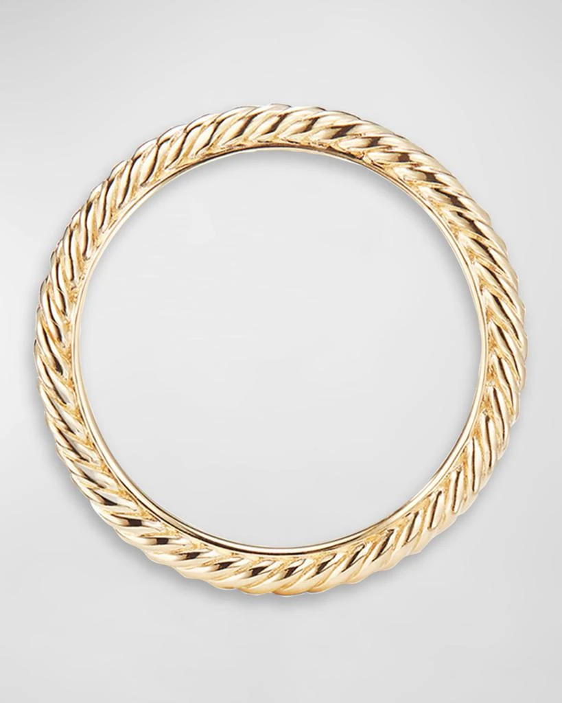 商品David Yurman|2mm Cable Collectibles Stack Ring in 18K Gold,价格¥6331,第3张图片详细描述