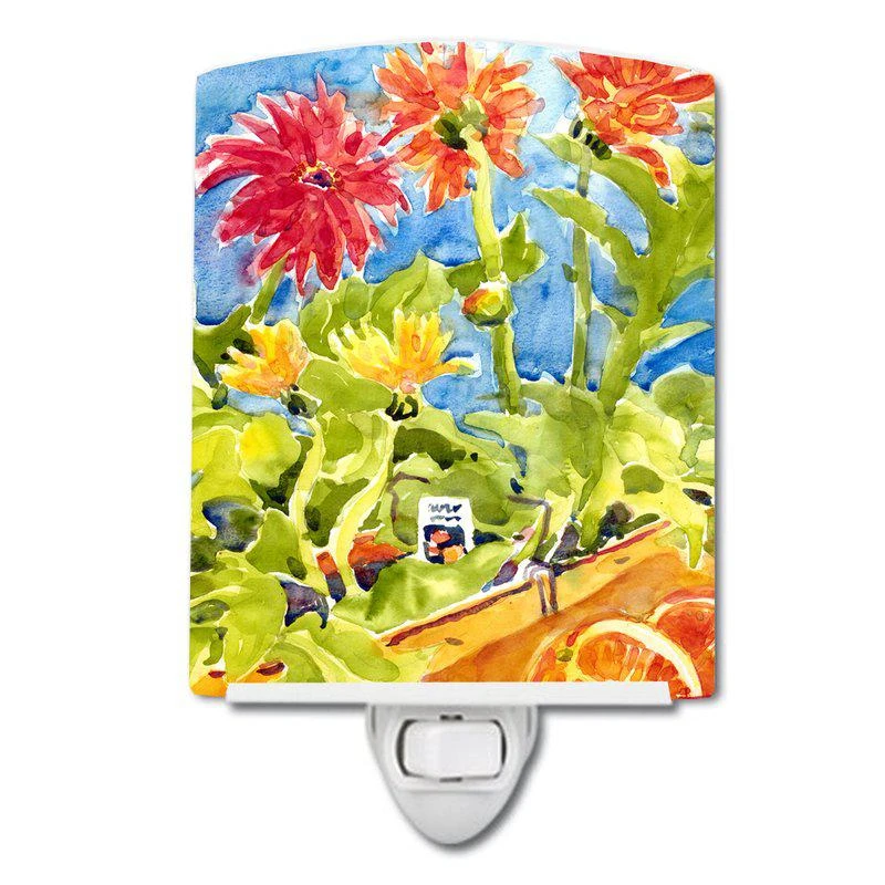 商品Caroline's Treasures|Flower Gerber Daisies Ceramic Night Light,价格¥204,第1张图片