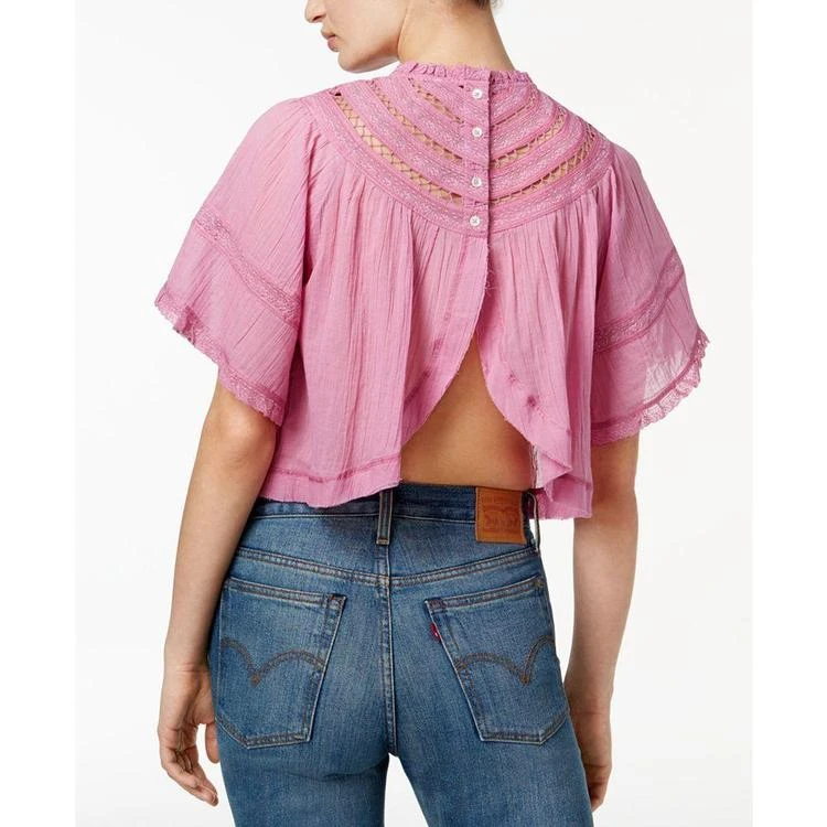 商品Free People|Cotton Lush Life Illusion Flyaway Crop Top,价格¥202,第3张图片详细描述