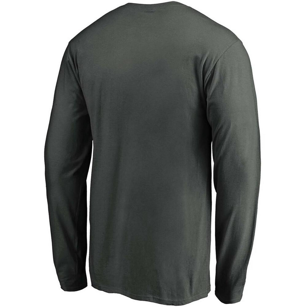 商品Fanatics|Men's Gray Vegas Golden Knights Authentic Pro Core Collection Prime Long Sleeve T-shirt,价格¥179,第5张图片详细描述