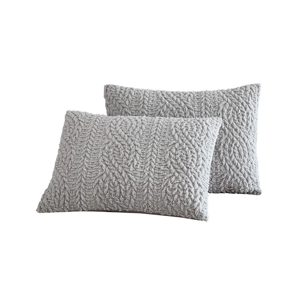 G.H. Bass & Co. Cable Knit Pin Sonic Sherpa Comforter Set 商品