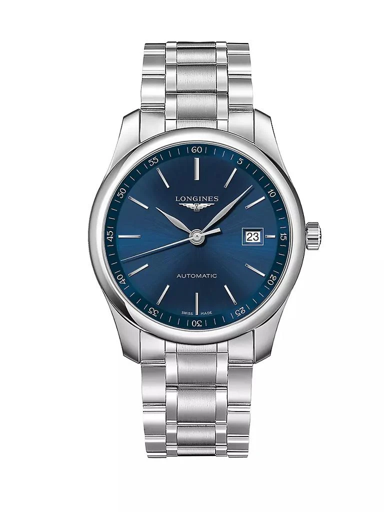 商品Longines|Master Collection 40MM Stainless Steel Automatic Bracelet Watch,价格¥16527,第1张图片