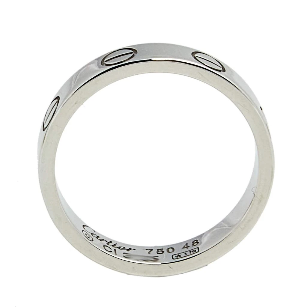 商品[二手商品] Cartier|Cartier Love 18k White Gold Narrow Wedding Band Ring Size 48,价格¥4447,第4张图片详细描述