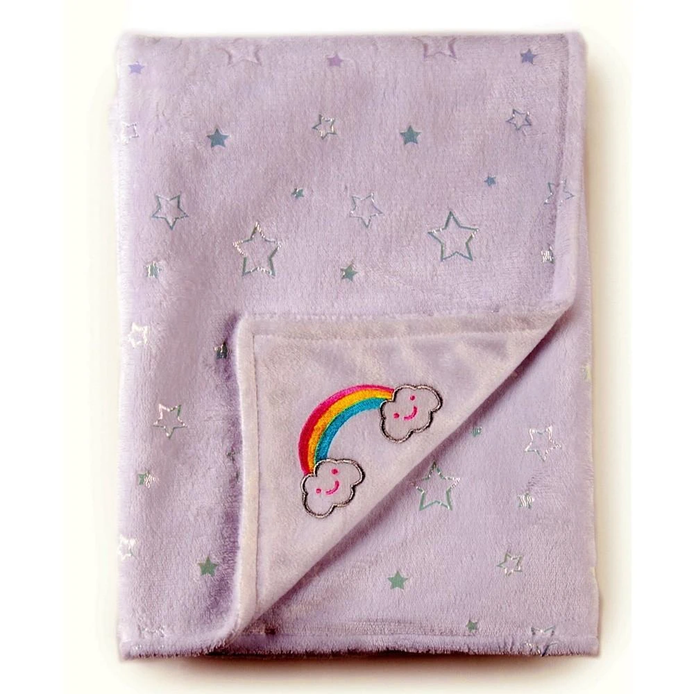 商品Tadpoles|Rainbow Embroidered Double Layer Plush Baby Blanket,价格¥334,第1张图片