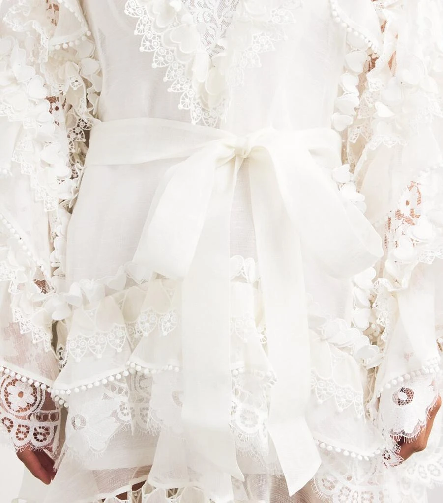 Linen-Silk Organza Crush Mini Dress 商品
