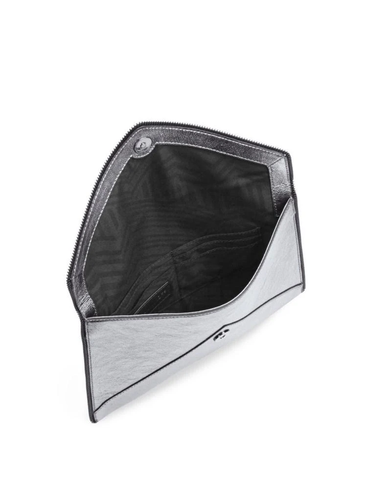 商品Rebecca Minkoff|Leo Metallic Leather Clutch,价格¥285,第2张图片详细描述