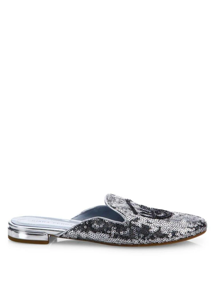 商品Chiara Ferragni|Flirting Glitter Flat Mules,价格¥1186,第5张图片详细描述