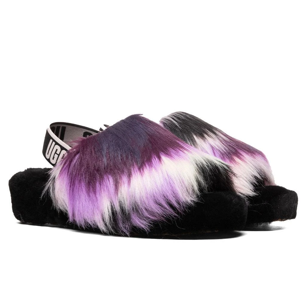 商品UGG|Women's Fluff Yeah Slide - Tie Dye Magnolia,价格¥585,第2张图片详细描述