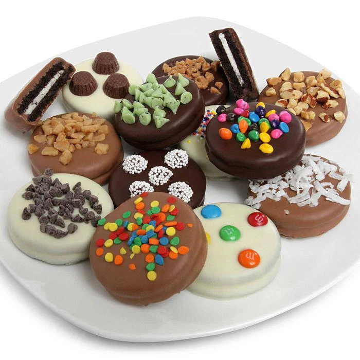 商品Chocolate Covered Company|Ultimate Belgian Chocolate Sandwich Cookies, 12 Piece,价格¥236,第1张图片