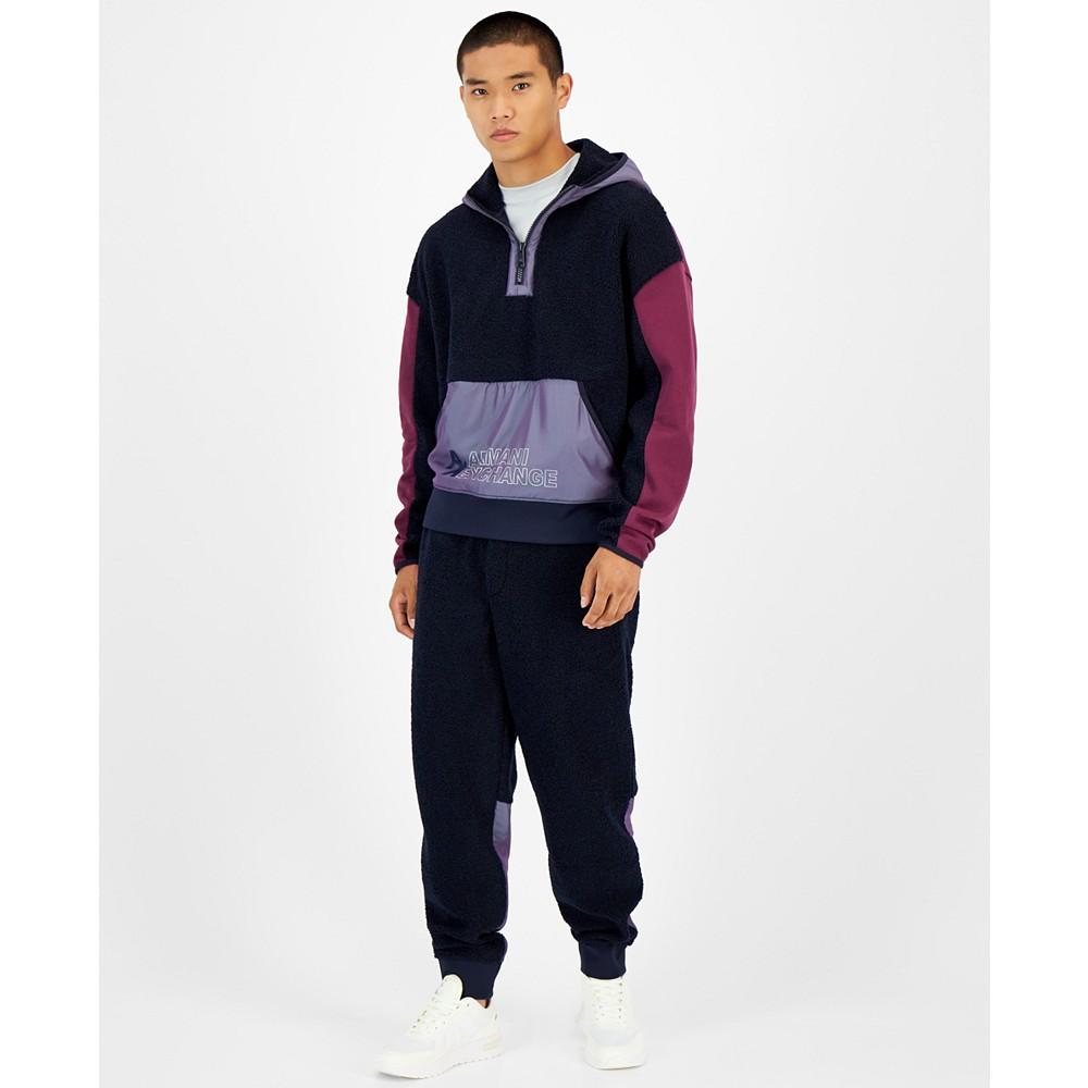 Men's Quarter-Zip Fleece Sweatshirt商品第3张图片规格展示