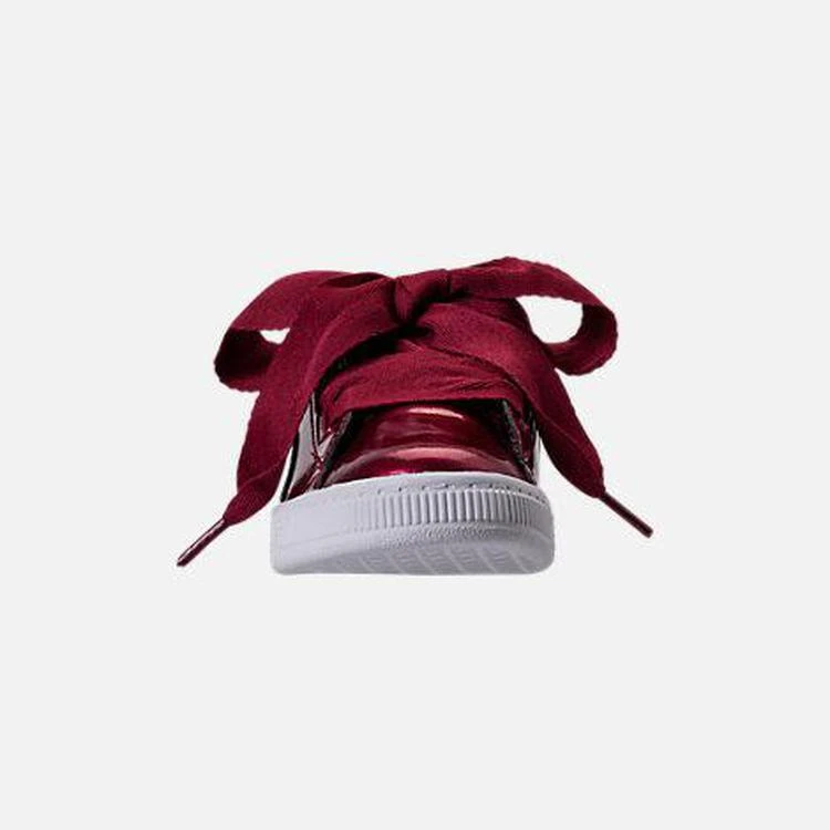 商品Puma|Girls' Little Kids' Puma Basket Heart Glam Casual Shoes,价格¥195,第2张图片详细描述