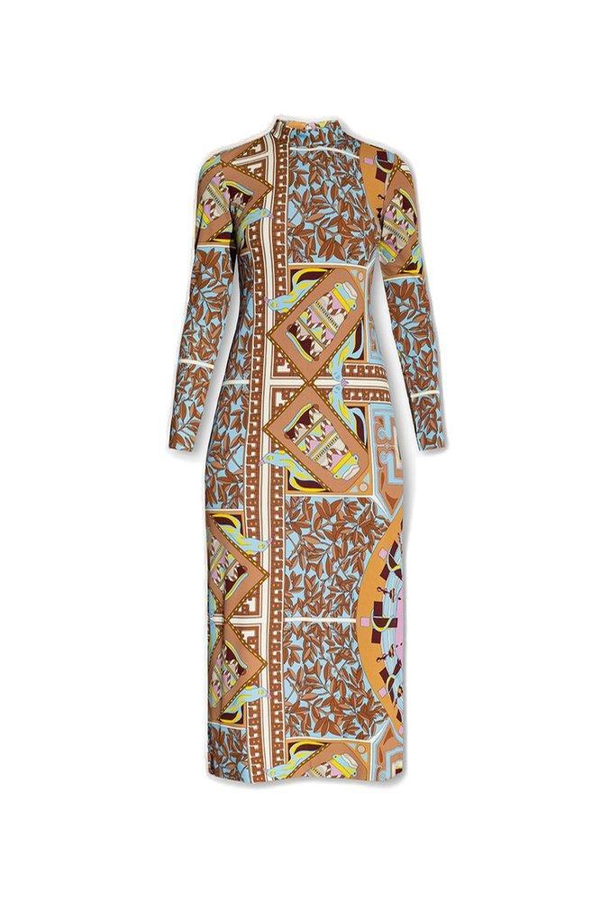 商品Tory Burch|Tory Burch Patterned Midi Dress,价格¥4111,第1张图片