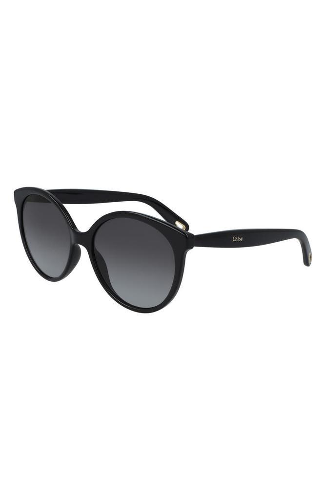 商品Chloé|58mm Gradient Cat Eye Sunglasses,价格¥644,第4张图片详细描述