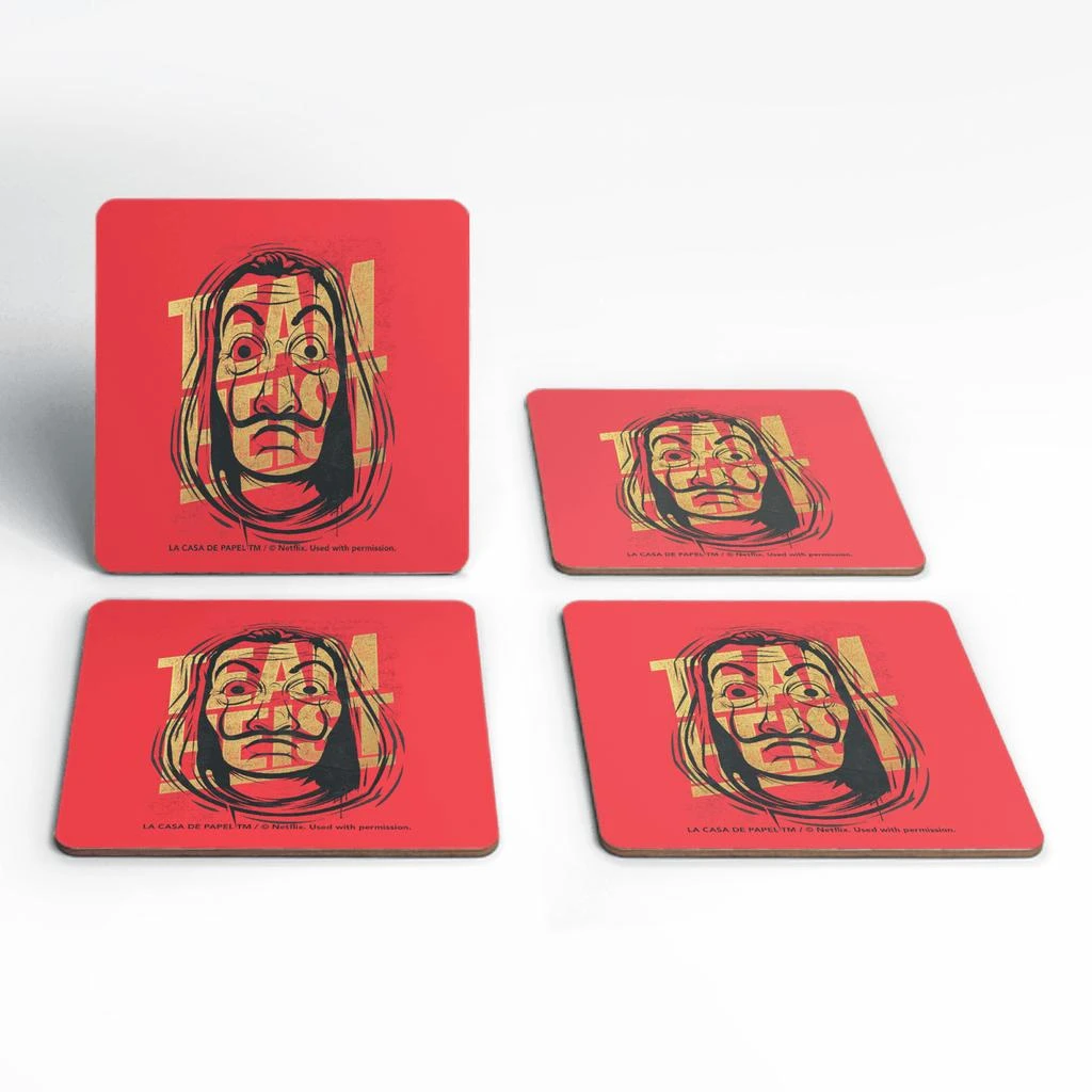 商品Original Hero|Money Heist Team Heist Coaster Set,价格¥111,第1张图片