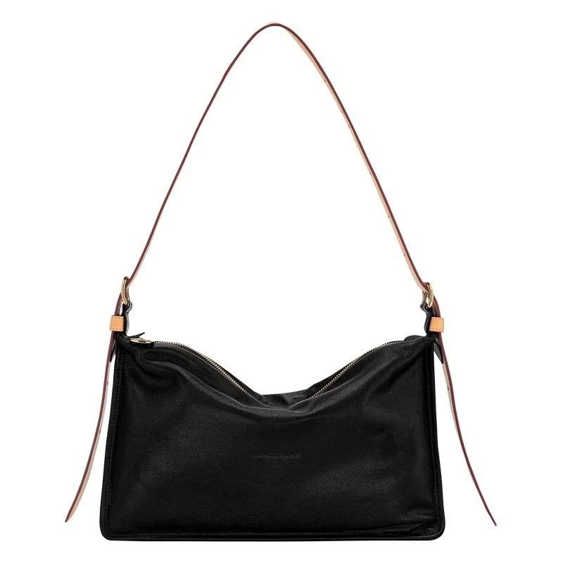 商品Longchamp|【预售3-7天】Longchamp/珑骧 女士黑色皮革单肩包,价格¥4476,第1张图片