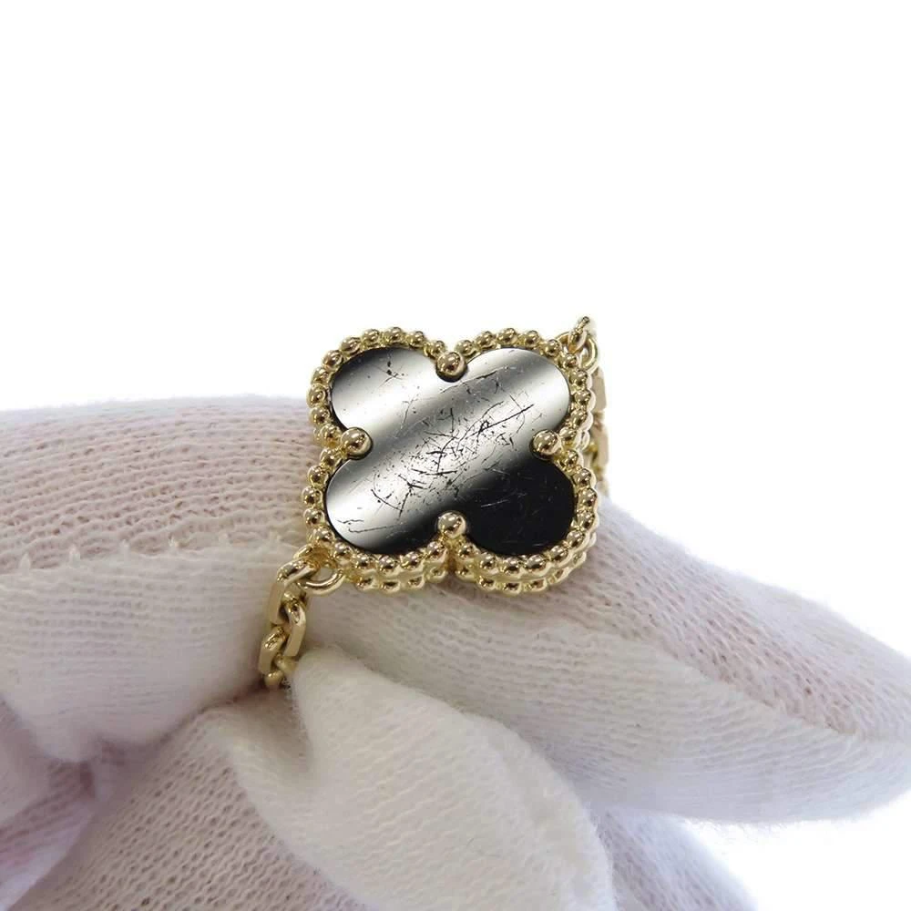 Van Cleef & Arpels Vintage Alhambra 18K Yellow Gold Onyx Bracelet 7 商品