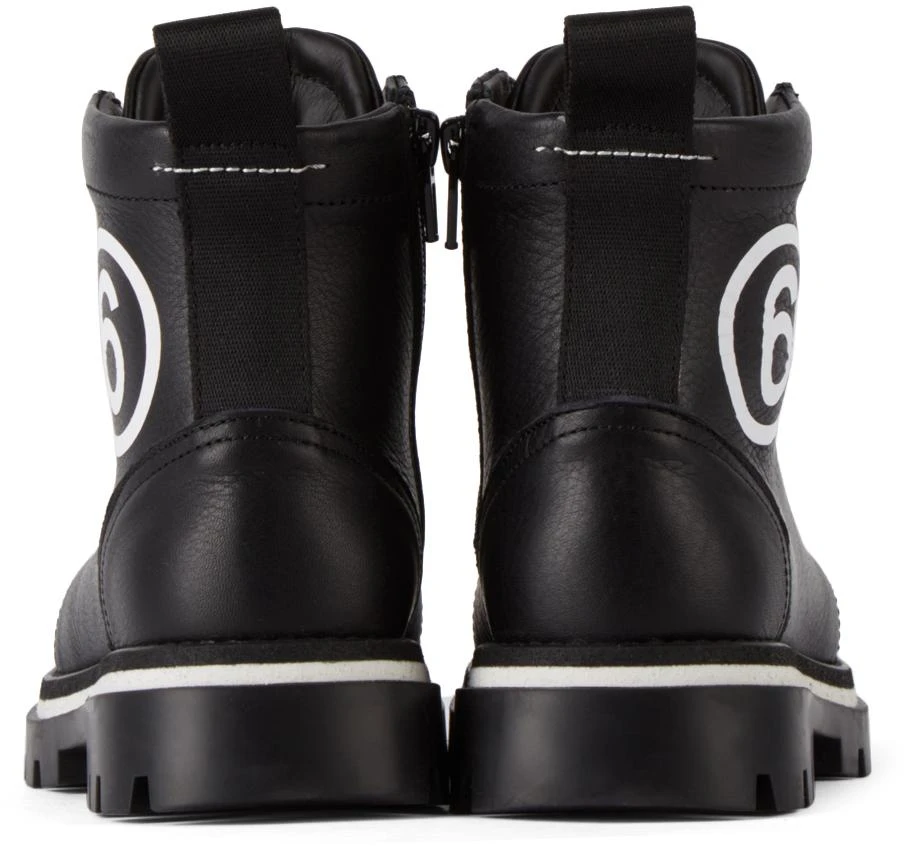 商品MAISON MARGIELA|Kids Black Logo Boots,价格¥753,第2张图片详细描述