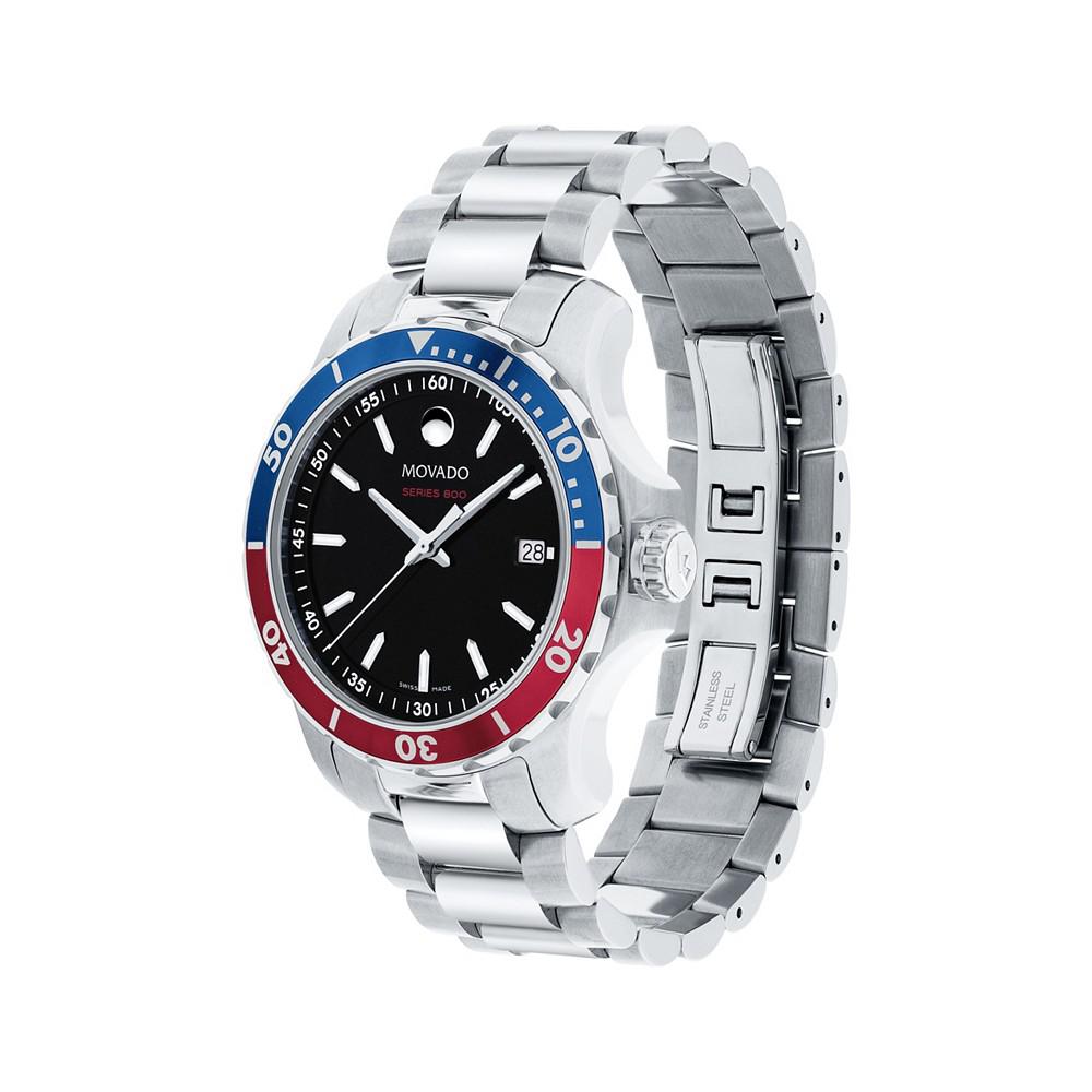 Men's Swiss Series 800 Stainless Steel Bracelet Diver Watch, 40mm商品第2张图片规格展示