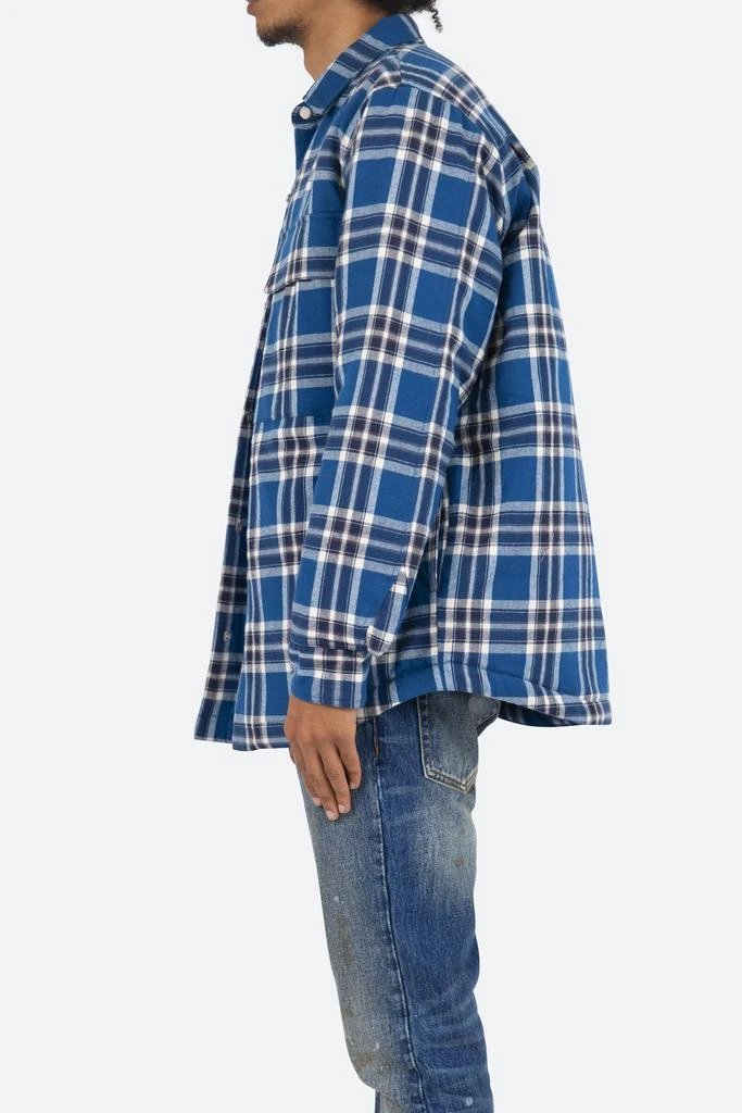 商品MNML|Plaid Work Jacket - Blue/White,价格¥260,第3张图片详细描述