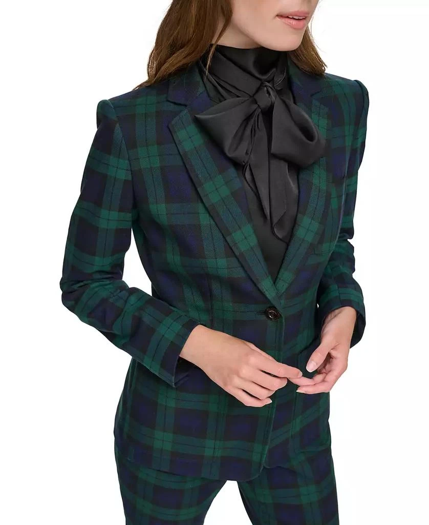 商品Tommy Hilfiger|Women's Plaid Two-Button Blazer,价格¥502,第4张图片详细描述